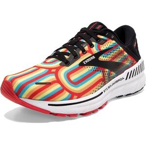 Brooks Women’s Adrenaline GTS 22 in black/bittersweet/limelight, size 9.5